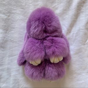💜🐰 NWOT Purple Bunny Keychain